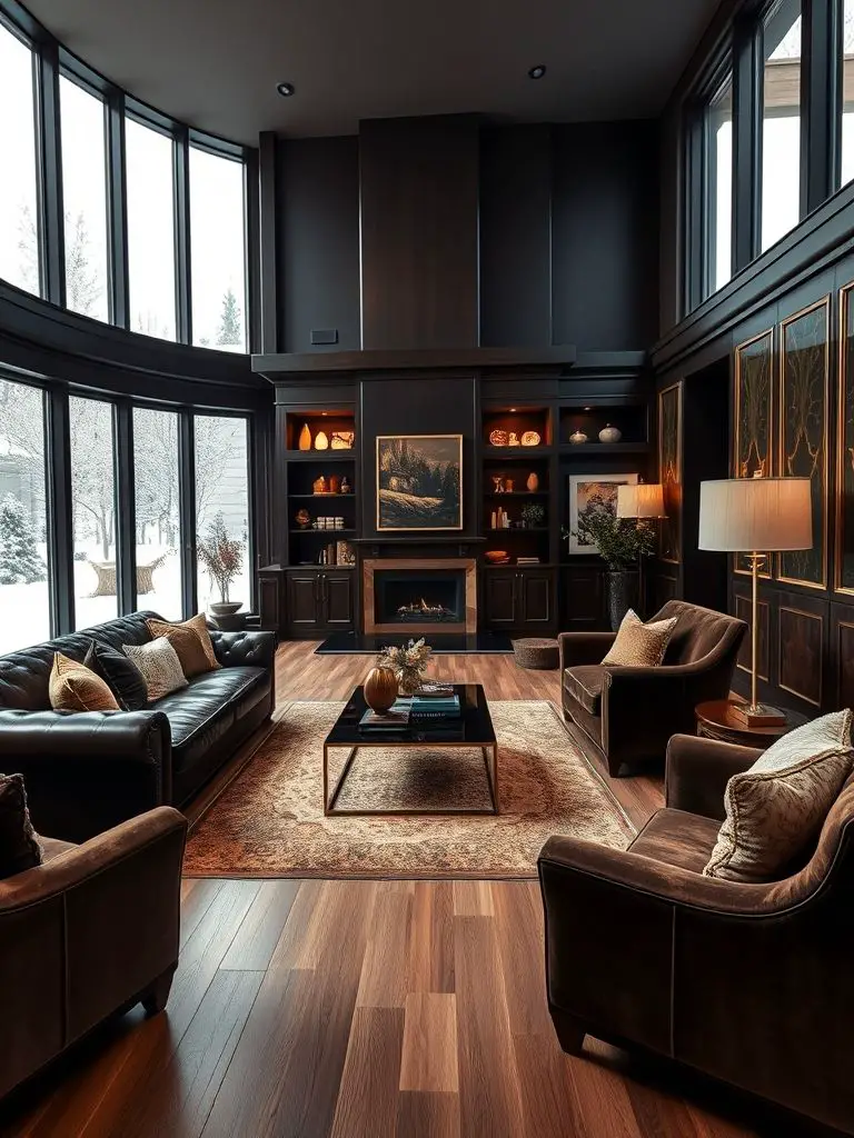 10 Brown Colour Combination For living room